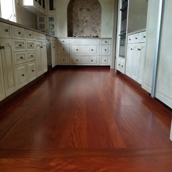 Santos Mahogany Refinish Oakland Hills Kitchen Floor